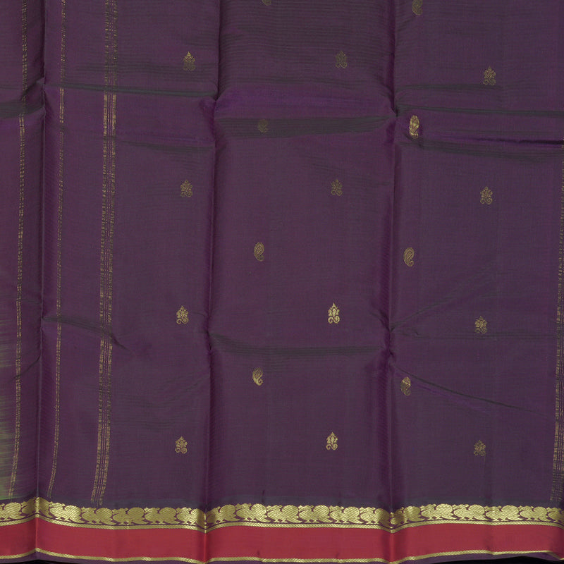 Hayagrivas Handloom Manthalir Kanjivaram Silk Saree with Magenta Border KBF912H3-24