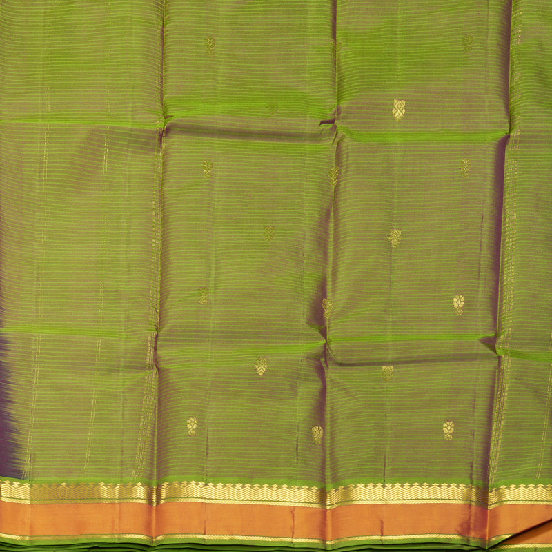 Hayagrivas Handloom Wine Purple Kanjivaram Silk Saree with Golden Orange Border KBF912H3-26