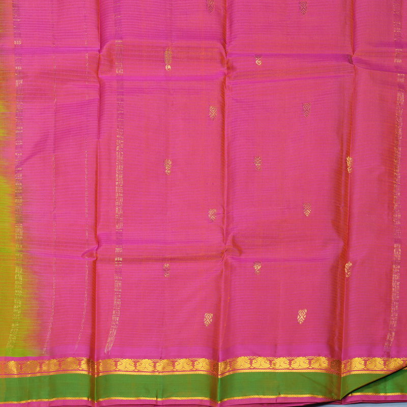 Hayagrivas Handloom Sampanga Green Kanjivaram Silk Saree KBF912H3-29