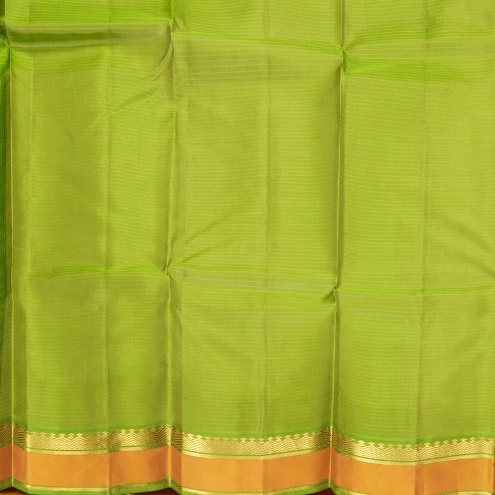Hayagrivas Handloom Beige Kanjivaram Silk Saree with Mustard Border KBF912H3-7