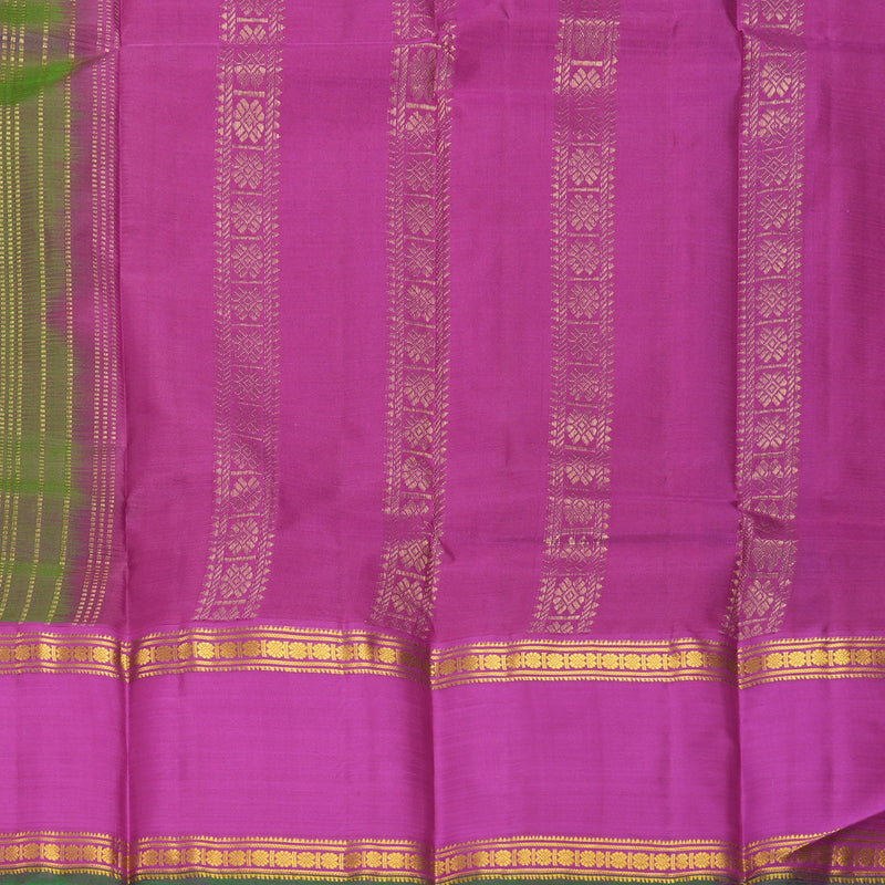 Hayagrivas Handloom Manthalir Kanjivaram Silk Saree with Purple Border KBF912H4-1