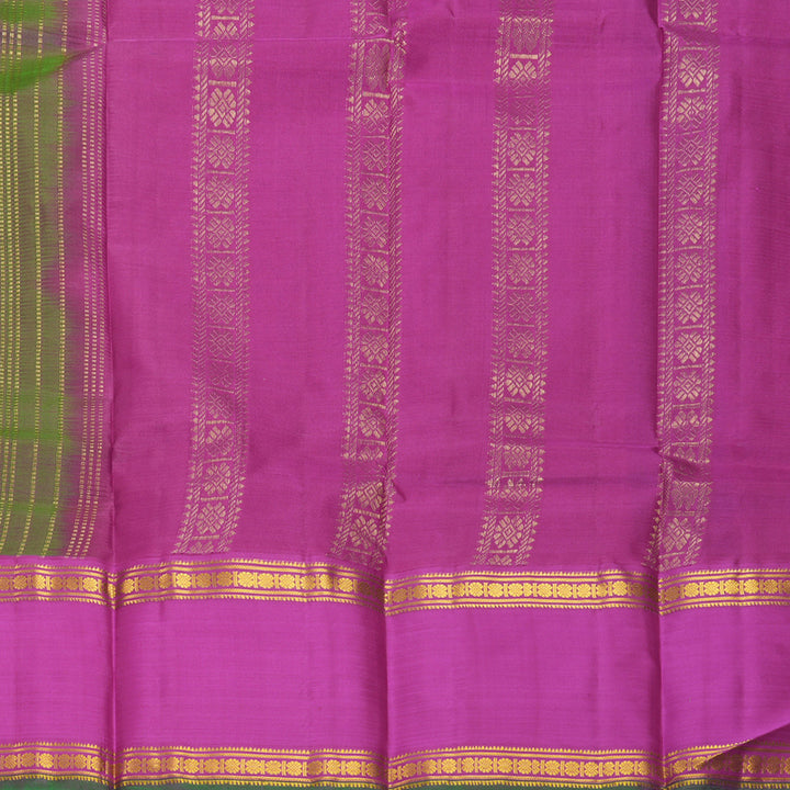 Hayagrivas Handloom Manthalir Kanjivaram Silk Saree with Purple Border KBF912H4-1