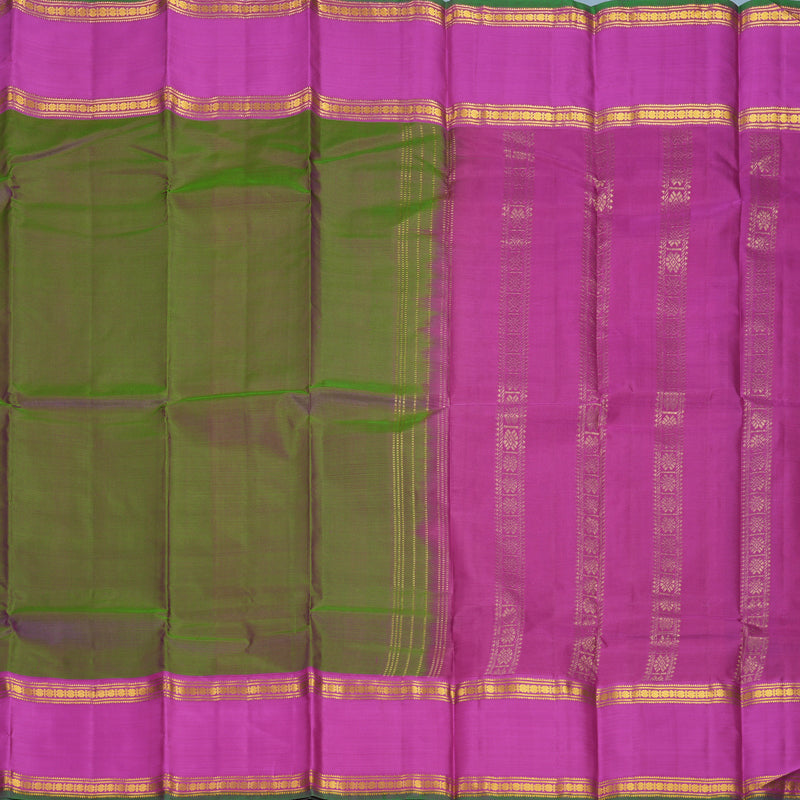 Hayagrivas Handloom Manthalir Kanjivaram Silk Saree with Purple Border KBF912H4-1