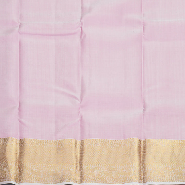 Hayagrivas Handloom Nagapazham Kanjivaram Silk Saree with Baby Pink Border KBF916H1-36