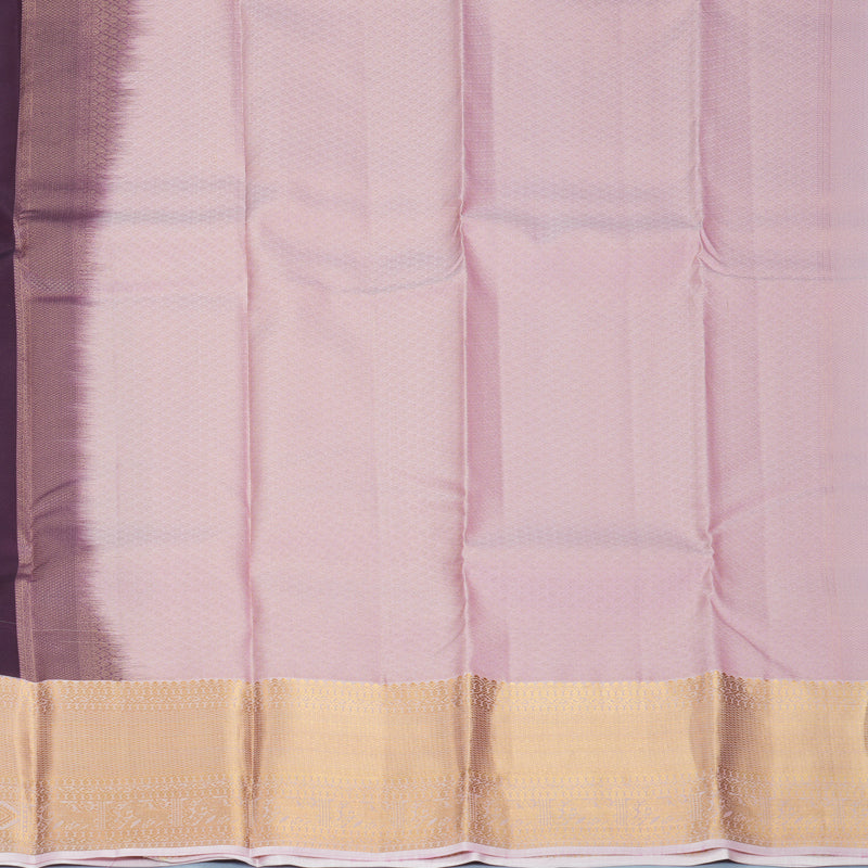 Hayagrivas Handloom Nagapazham Kanjivaram Silk Saree with Baby Pink Border KBF916H1-36