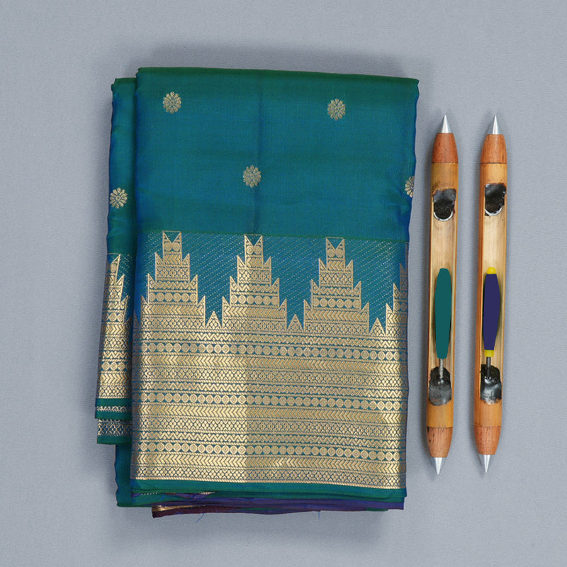 Hayagrivas Handloom Mayilkazhuthu Kanjivaram Silk Saree KBF916H2-14