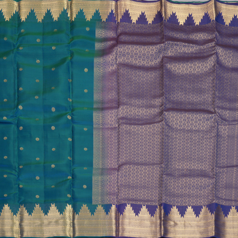 Hayagrivas Handloom Mayilkazhuthu Kanjivaram Silk Saree KBF916H2-14