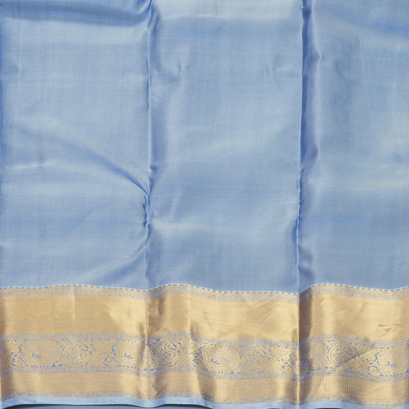 Hayagrivas Handloom Mayilkazhuthu Kanjivaram Silk Saree with Lilac Border KBF916H2-16