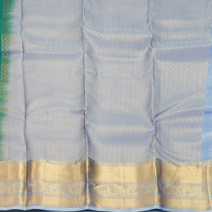 Hayagrivas Handloom Mayilkazhuthu Kanjivaram Silk Saree with Lilac Border KBF916H2-16