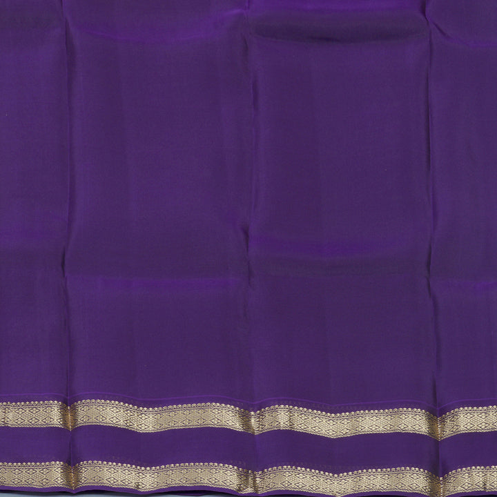 Hayagrivas Handloom Bottle Green Kanjivaram Silk Saree with Purple Border KBF919H1-3