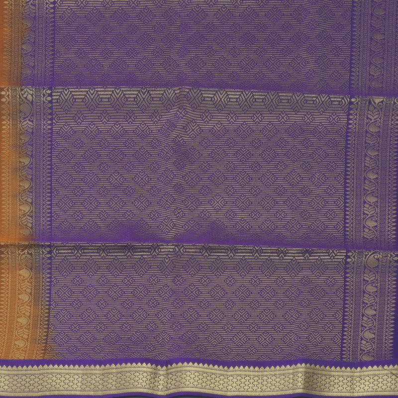 Hayagrivas Rust Orange Handloom Soft Silk Saree KBF920H1-17