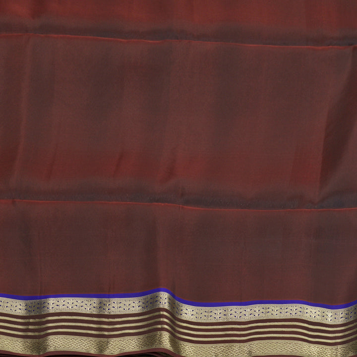 Hayagrivas Deep Chocolate Brown Handloom Soft Silk Saree KBF920H1-22