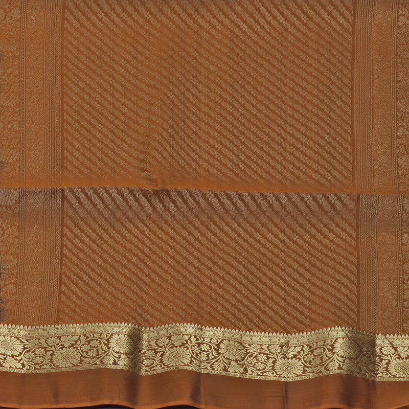 Hayagrivas Deep Ink Blue Handloom Soft Silk Saree KBF920H1-24