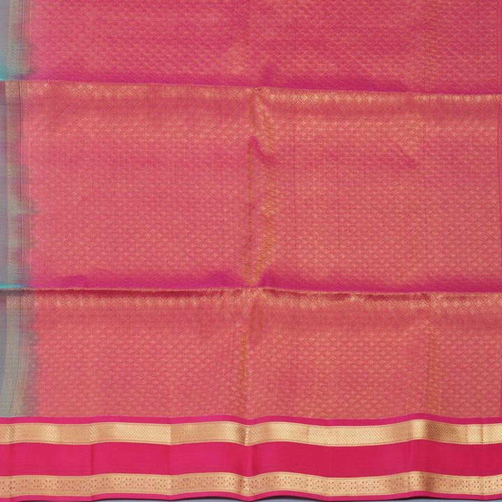 Hayagrivas Dual Tone (Blue &amp; Red) Handloom Soft Silk Saree KBF920H1-6