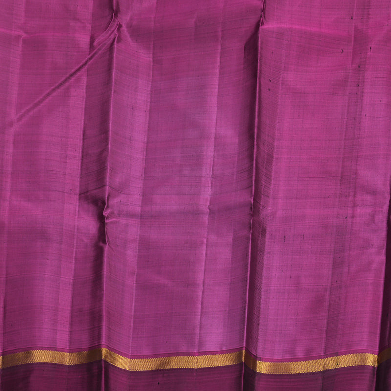 Hayagrivas Handloom MS Blue Kanjivaram Silk Saree with Purple Border KBF921H2-1