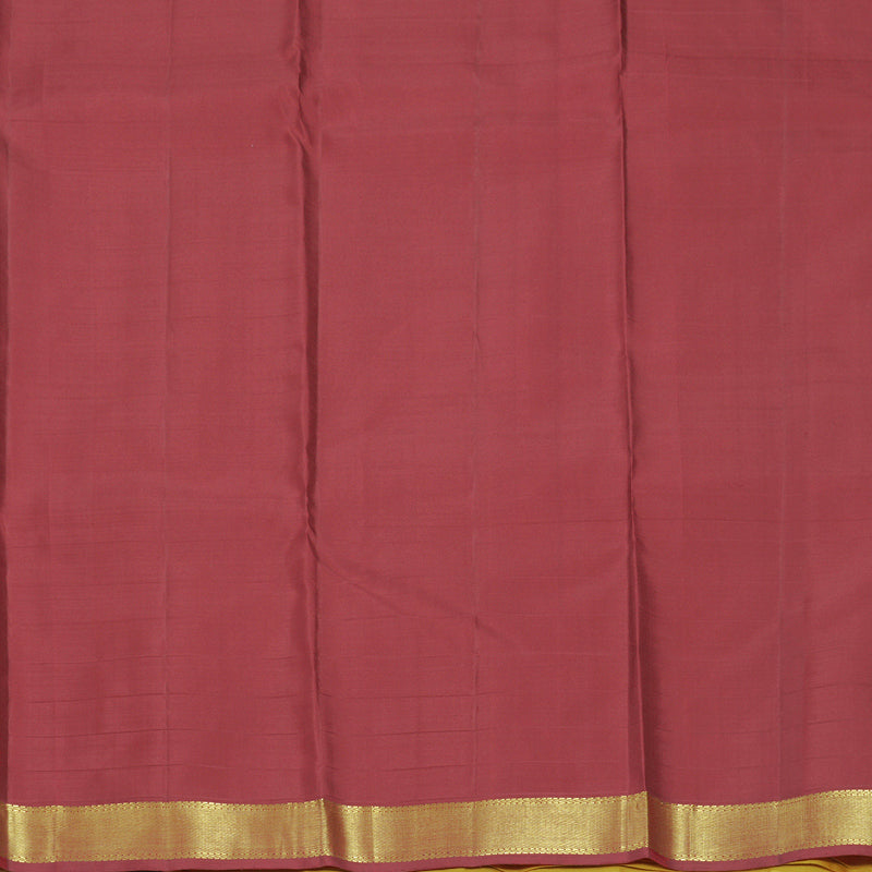 Hayagrivas Handloom Yellow Kanjivaram Silk Saree KBF921H3-1