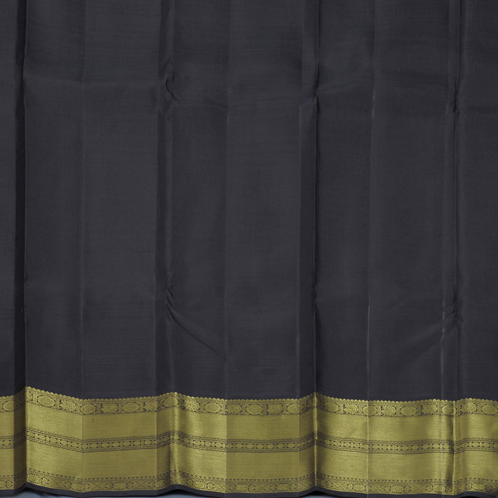 Hayagrivas Handloom Neon Green Kanjivaram Silk Saree with Deep Snuff Border KBF922H1-1
