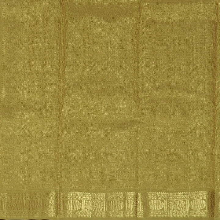 Hayagrivas Handloom Kanakambaram Orange Kanjivaram Silk Saree with Sampanga Yellow Border KBF922H3-1