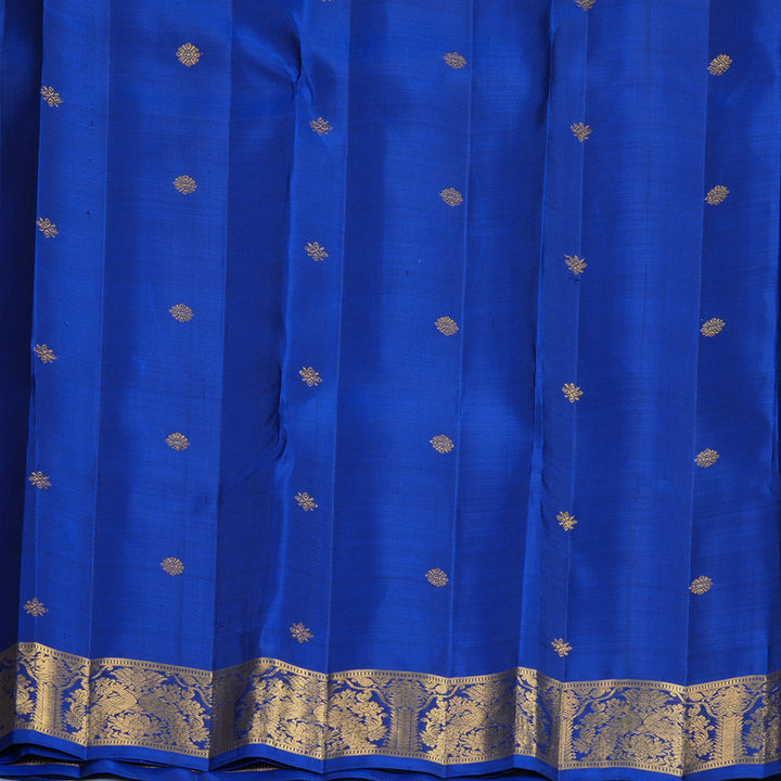 Hayagrivas Handloom Royal Blue Kanjivaram Silk Saree KBF924H1-1