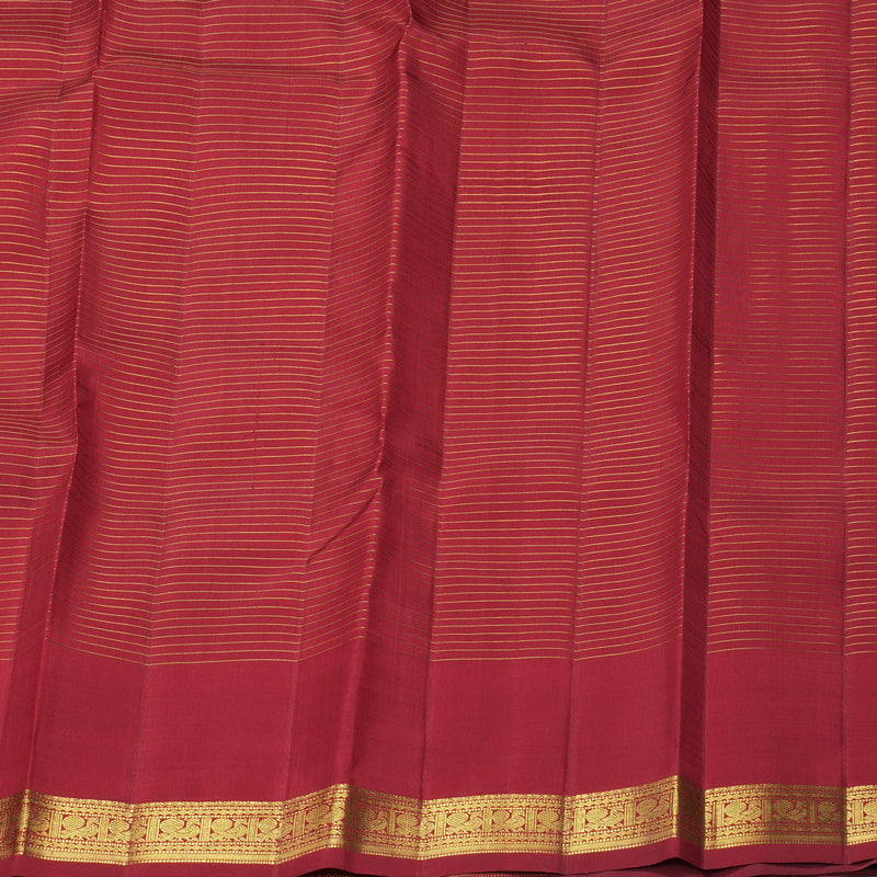 Hayagrivas Handloom Maroon Kanjivaram Silk Saree KBF929I12-1