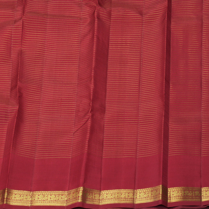 Hayagrivas Handloom Maroon Kanjivaram Silk Saree KBF929I12-1