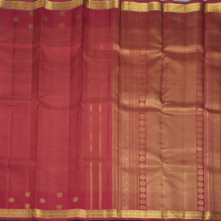 Hayagrivas Handloom Maroon Kanjivaram Silk Saree KBF929I12-1
