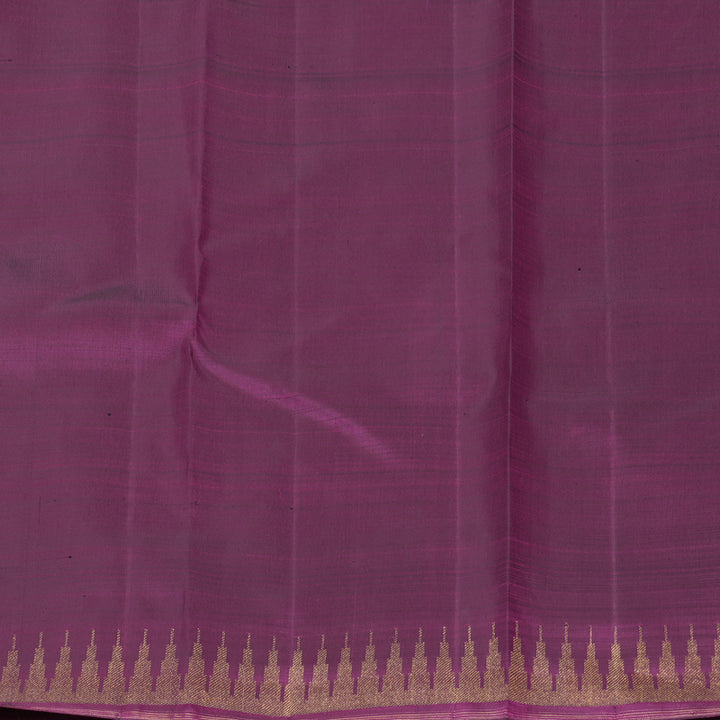 Hayagrivas Handloom Purple Kanjivaram Silk Saree KBF929I2-1