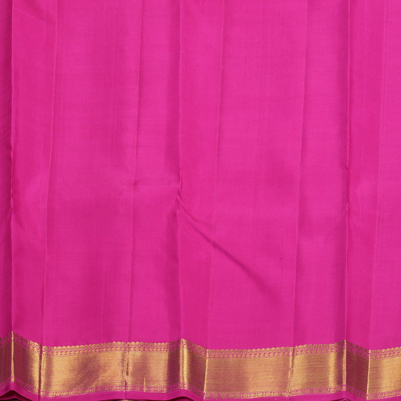 Hayagrivas Handloom Rani Pink Kanjivaram Silk Saree KBF929I4-1