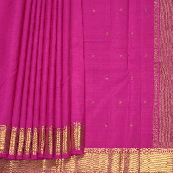 Hayagrivas Handloom Rani Pink Kanjivaram Silk Saree KBF929I4-1