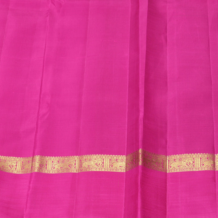 Hayagrivas Handloom Purple Kanjivaram Silk Saree with Rani Pink Border KBF929I6-1