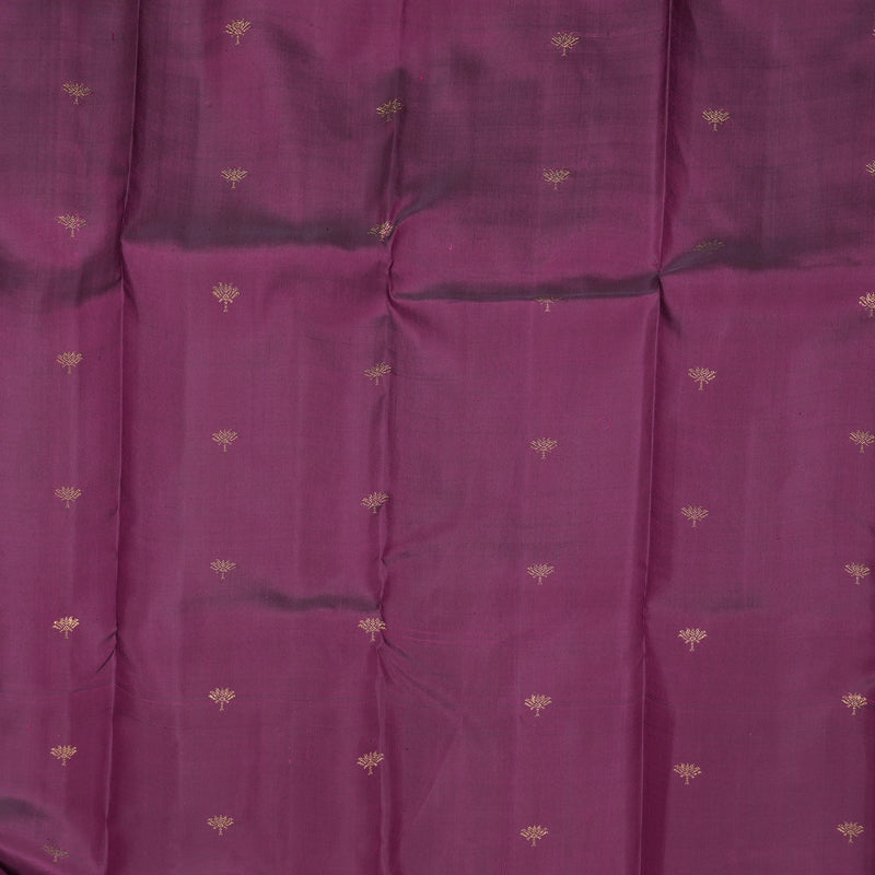 Hayagrivas Handloom Purple Kanjivaram Silk Saree KBF930I2-1