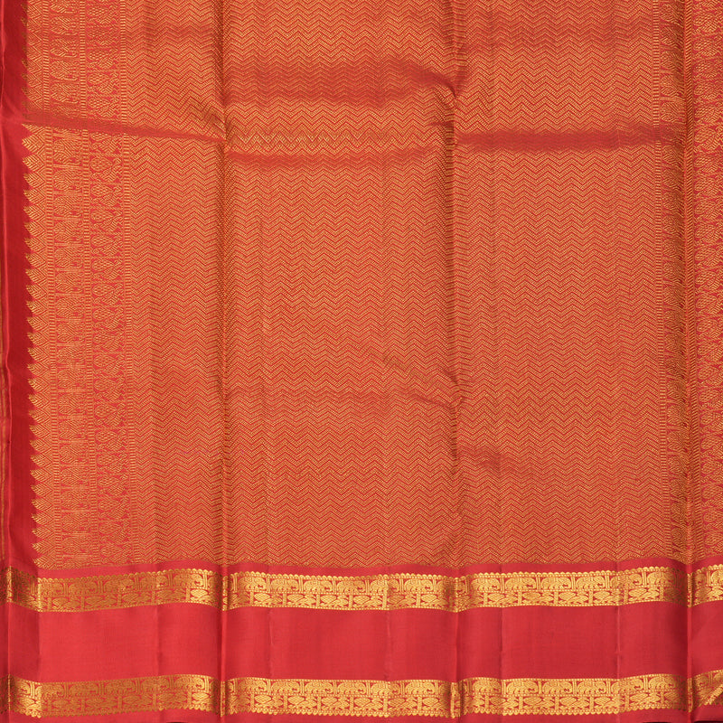 Hayagrivas Handloom Multicolour Checks Kanjivaram Silk Saree with Red Border KBF935I7-1