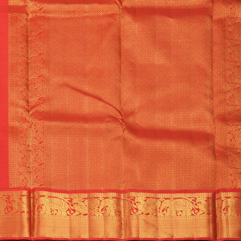Hayagrivas Handloom Black Kanjivaram Silk Saree with Red Border KBF936I1-2