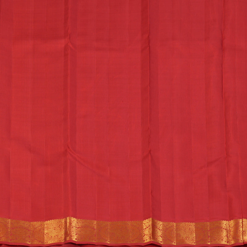 Hayagrivas Handloom Vadamalli Kanjivaram Silk Saree with Red Border KBF93D3-2