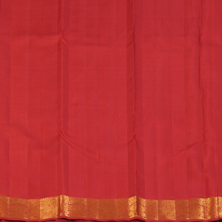 Hayagrivas Handloom Vadamalli Kanjivaram Silk Saree with Red Border KBF93D3-2