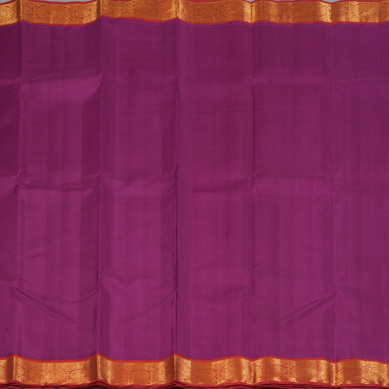 Hayagrivas Handloom Vadamalli Kanjivaram Silk Saree with Red Border KBF93D3-2