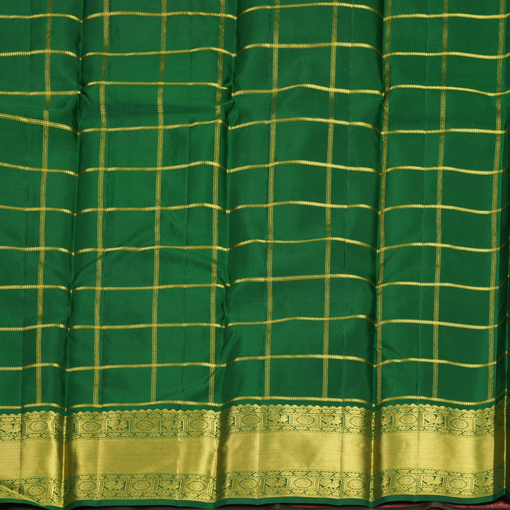 Hayagrivas Handloom Rani Pink Kanjivaram Silk Saree KBF943I5-1