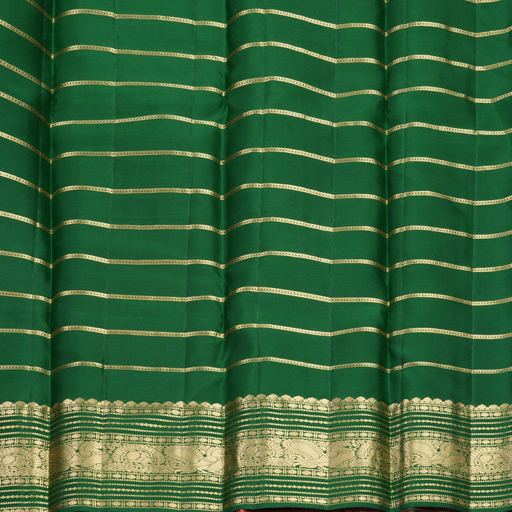 Hayagrivas Handloom Reddish-Pink Kanjivaram Silk Saree KBF943I5-5