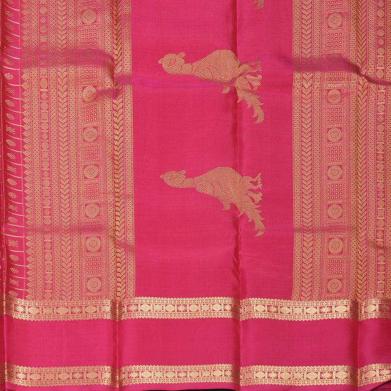 Hayagrivas Handloom Pink Kanjivaram Silk Saree KBF950I5-1