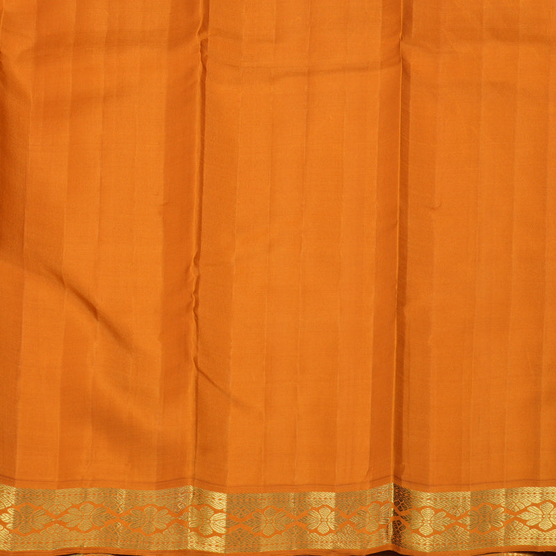 Hayagrivas Handloom Onion Pink Kanjivaram Silk Saree with Orange Border KBF95D2-1