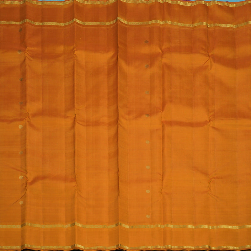 Hayagrivas Handloom Orange Kanjivaram Silk Saree KBF95D5-1