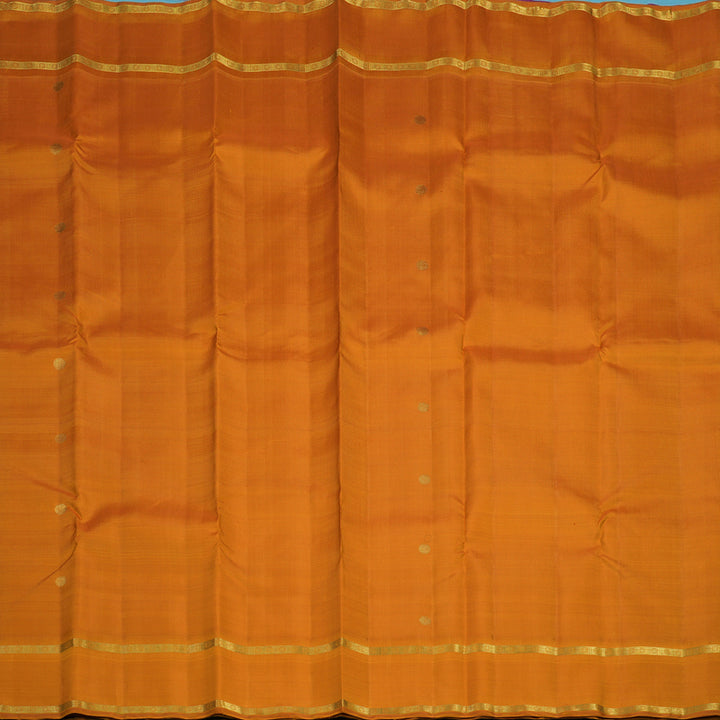 Hayagrivas Handloom Orange Kanjivaram Silk Saree KBF95D5-1