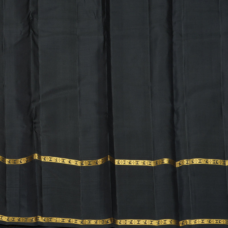 Hayagrivas Handloom Half-White Kanjivaram Silk Saree with Ganga Jamuna Border KBF966I4-1
