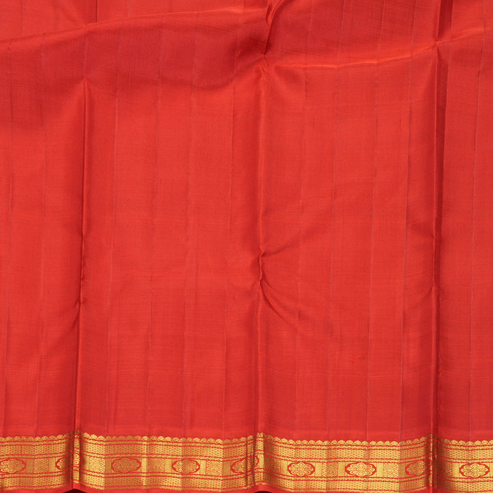 Hayagrivas Handloom Fluorescent Green Kanjivaram Silk Saree with Red Border KBF968I2-2