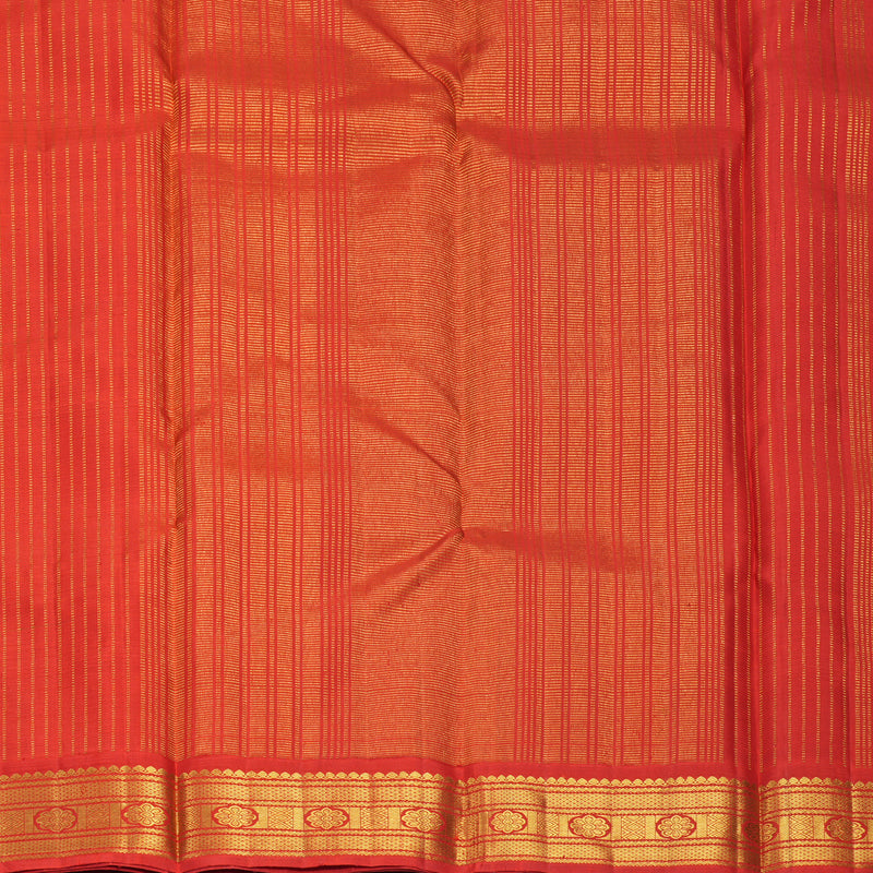 Hayagrivas Handloom Fluorescent Green Kanjivaram Silk Saree with Red Border KBF968I2-2