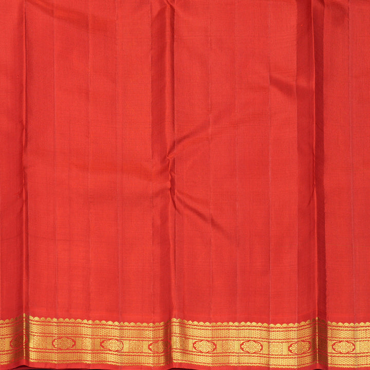 Hayagrivas Handloom Fluorescent Green Kanjivaram Silk Saree with Red Border KBF968I2-8