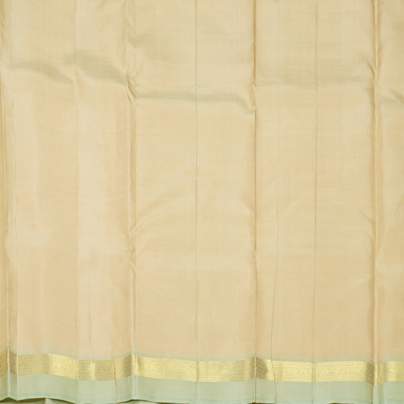 Hayagrivas Handloom Mild Peach Kanjivaram Silk Saree with Pastel Green Border KBF969I1-6
