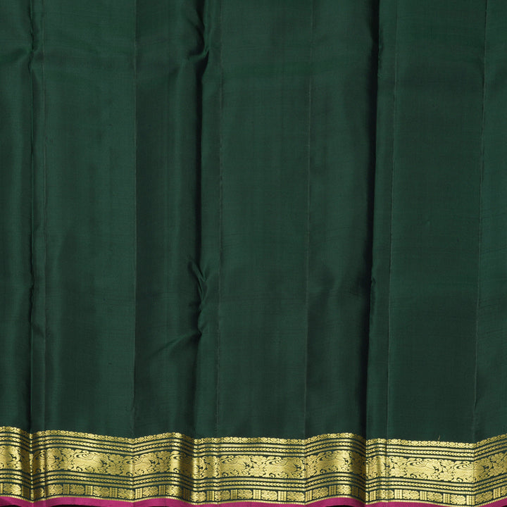 Hayagrivas Handloom Karum Pachai Kanjivaram Silk Saree KBF969I10-2