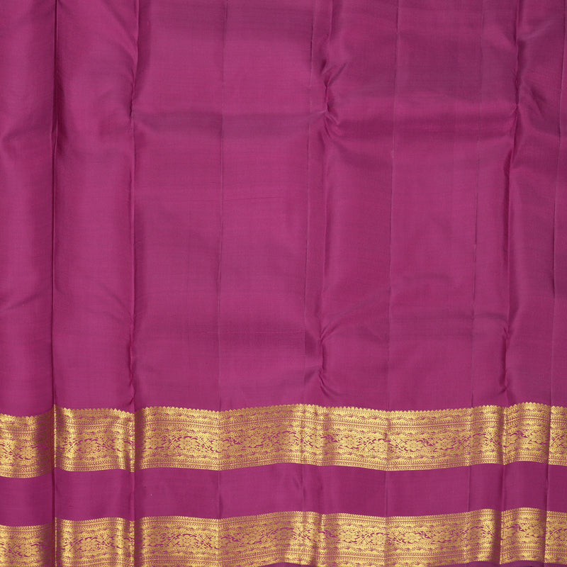 Hayagrivas Handloom Purple Kanjivaram Silk Saree KBF969I12-1