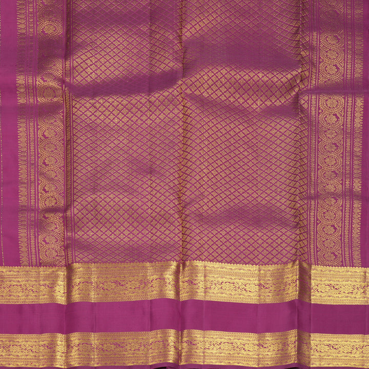 Hayagrivas Handloom Purple Kanjivaram Silk Saree KBF969I12-1